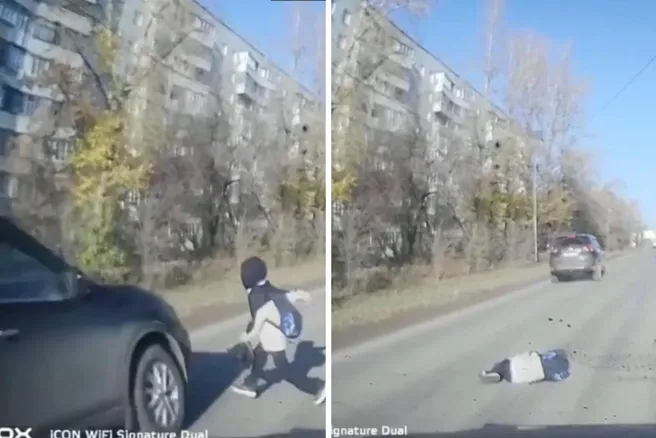 В Омске Nissan сбил 9-летнего мальчика на Куйбышева